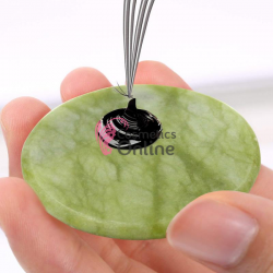 Suport din piatra de jad pentru adeziv permanent de gene 4,8cm SJ48